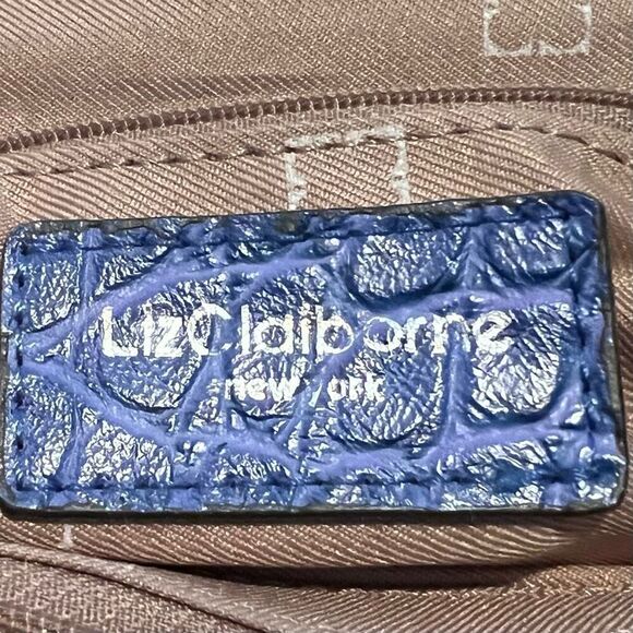 LIZ CLAIBORNE Handbag Wristlet Croc Embossed - Picture 9 of 11